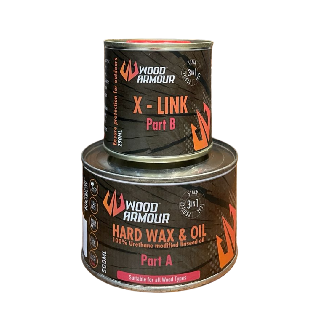 750ML WOOD ARMOUR - HARD WAX & OIL + X-LINK